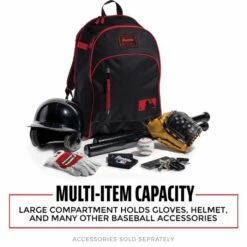 Best Pirce 😍 FRANKLIN PBATPACK BLACK/RED YOUTH ⌛ -Baseball Sales 2022 image 1498