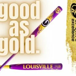 Cheapest 🛒 2022 LOUISVILLE GENESIS SEC USSSA 2PC PURPLE-GOLD 🤩 -Baseball Sales 2022 image 163