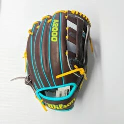Flash Sale ⭐ Wilson A2000 12″ DW5 Pattern GOTM Feb 2022 Dark Brown / Teal /Yel RHT 🛒