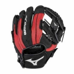 Best Pirce 👏 MIZUNO PROSPECT SERIES POWERCLOSE ⚾ BASEBALL GLOVE 10" BLK/RED RHT 🔥