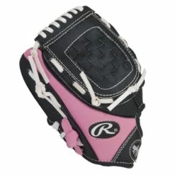 Outlet 😍 RAWLINGS PLAYERS T-BALL GLOVE PL91 9" LHT - PINK/BLACK ❤️